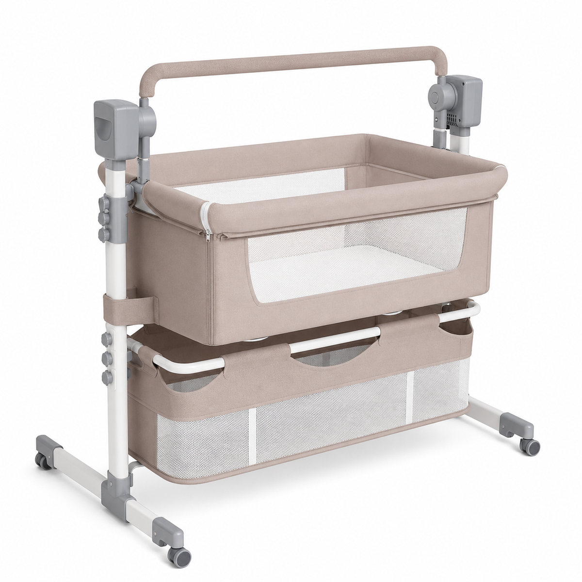 Berço Elétrico Co-Sleeping Inteligente com Balanço Automático – Aylla & Co.