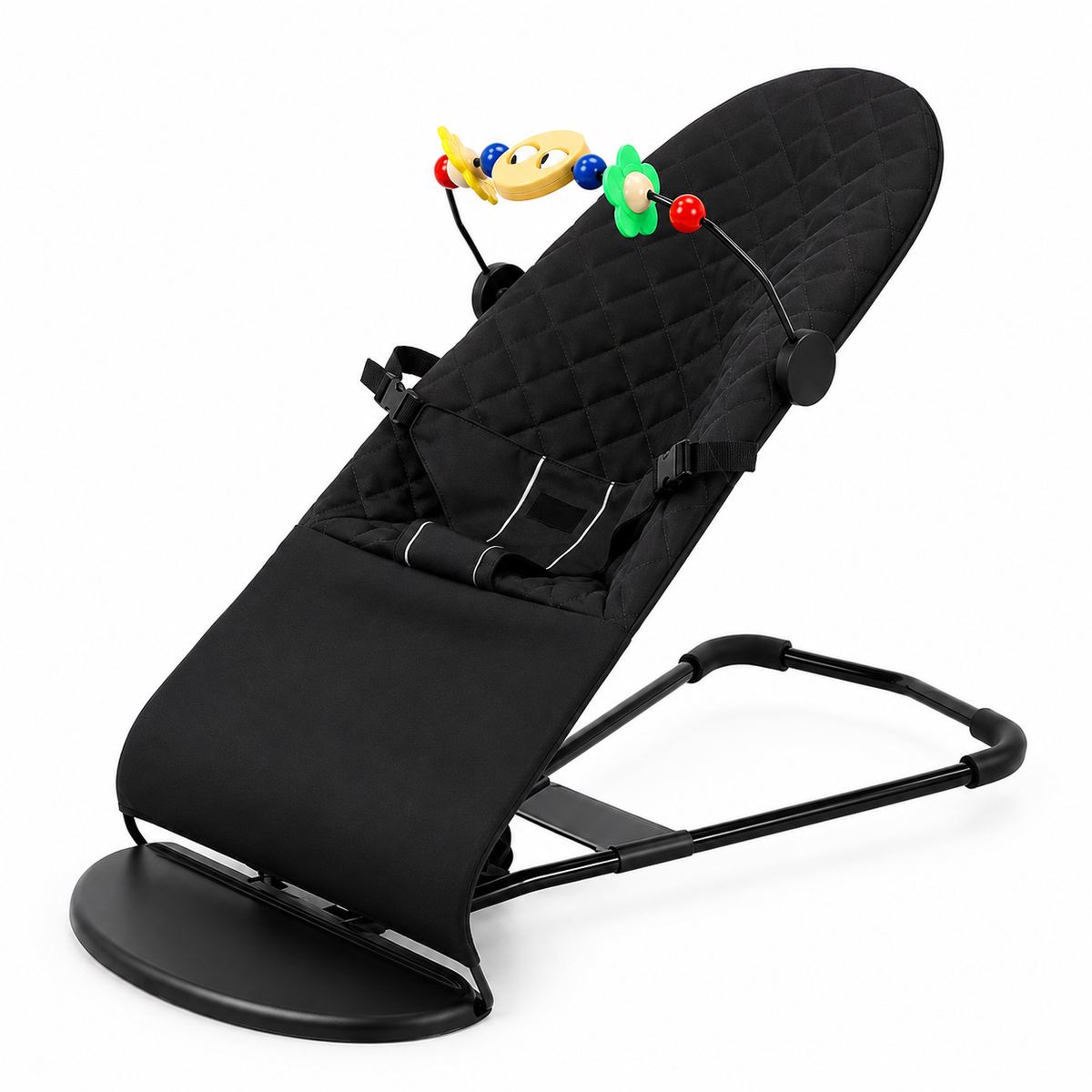 Espreguiçadeira / Baloiço Portátil para Bebé com Barra de Brinquedos