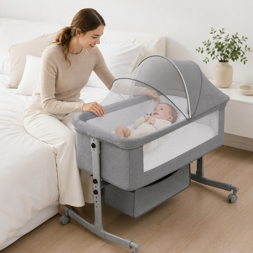 Berço Next to Me Premium 3 em 1 – Aylla Side