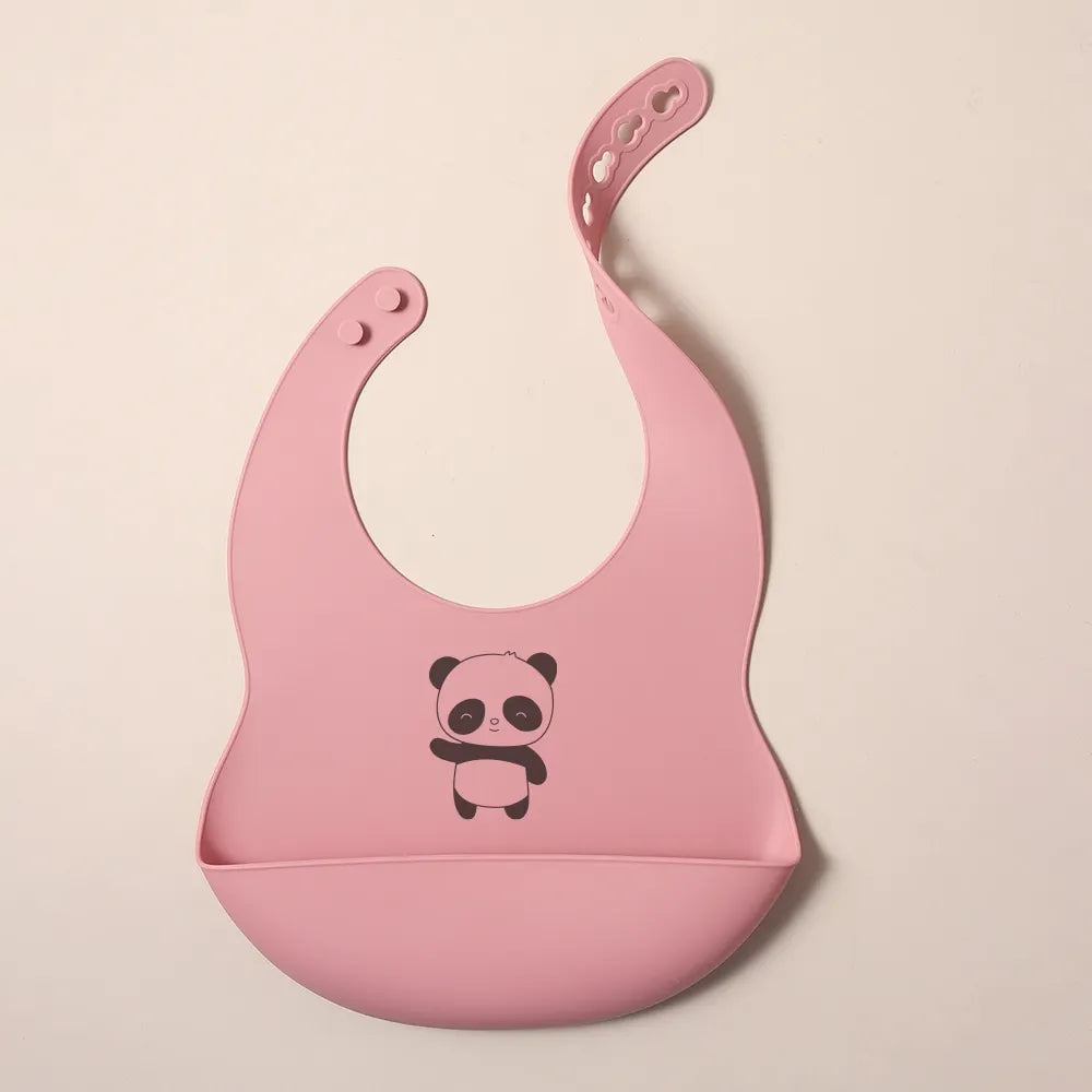 Babete de silicone personalizável com nome