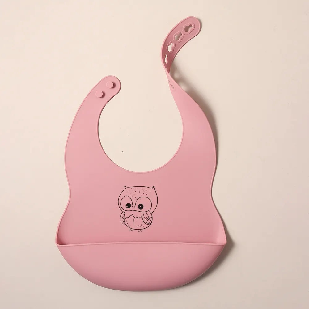 Babete de silicone personalizável com nome