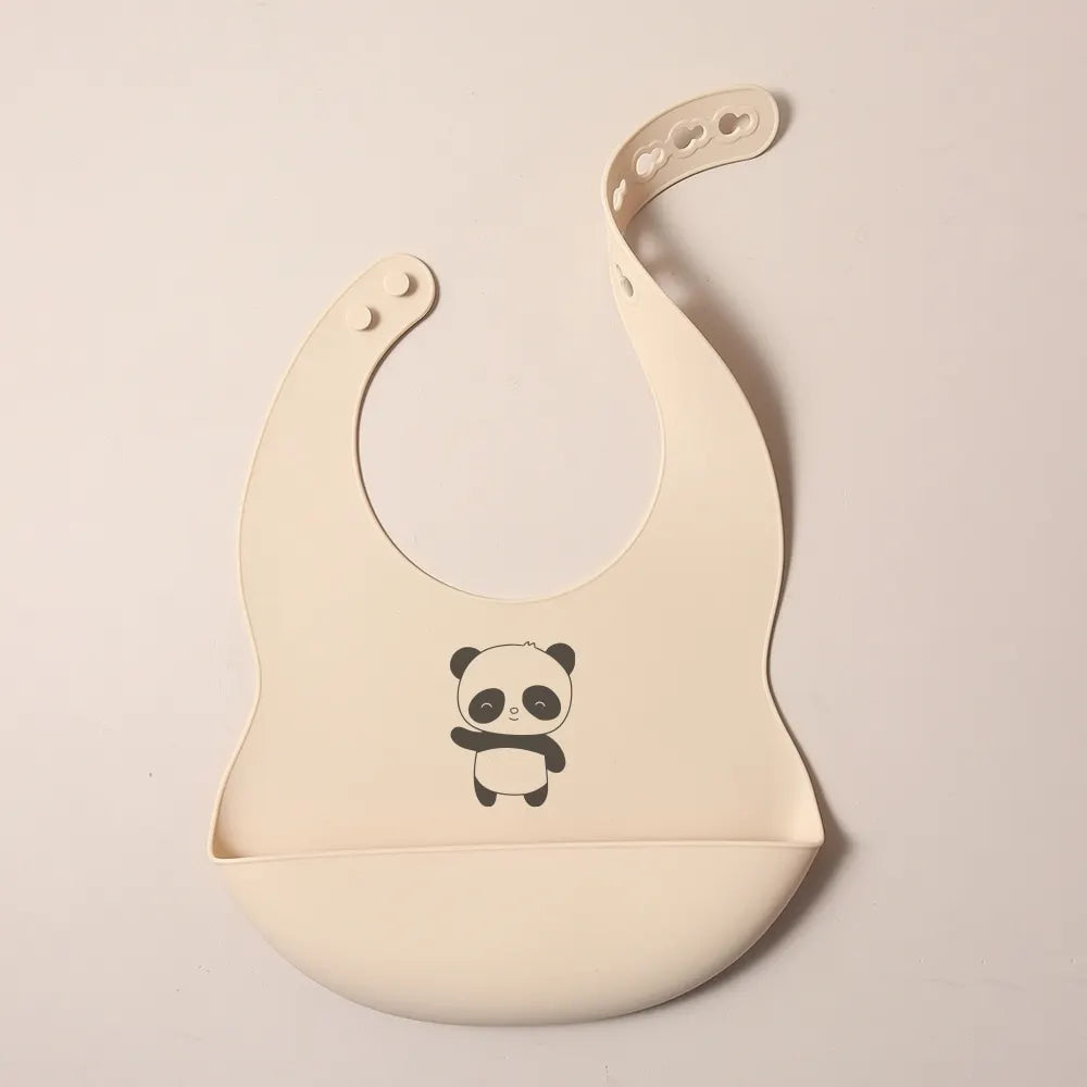 Babete de silicone personalizável com nome