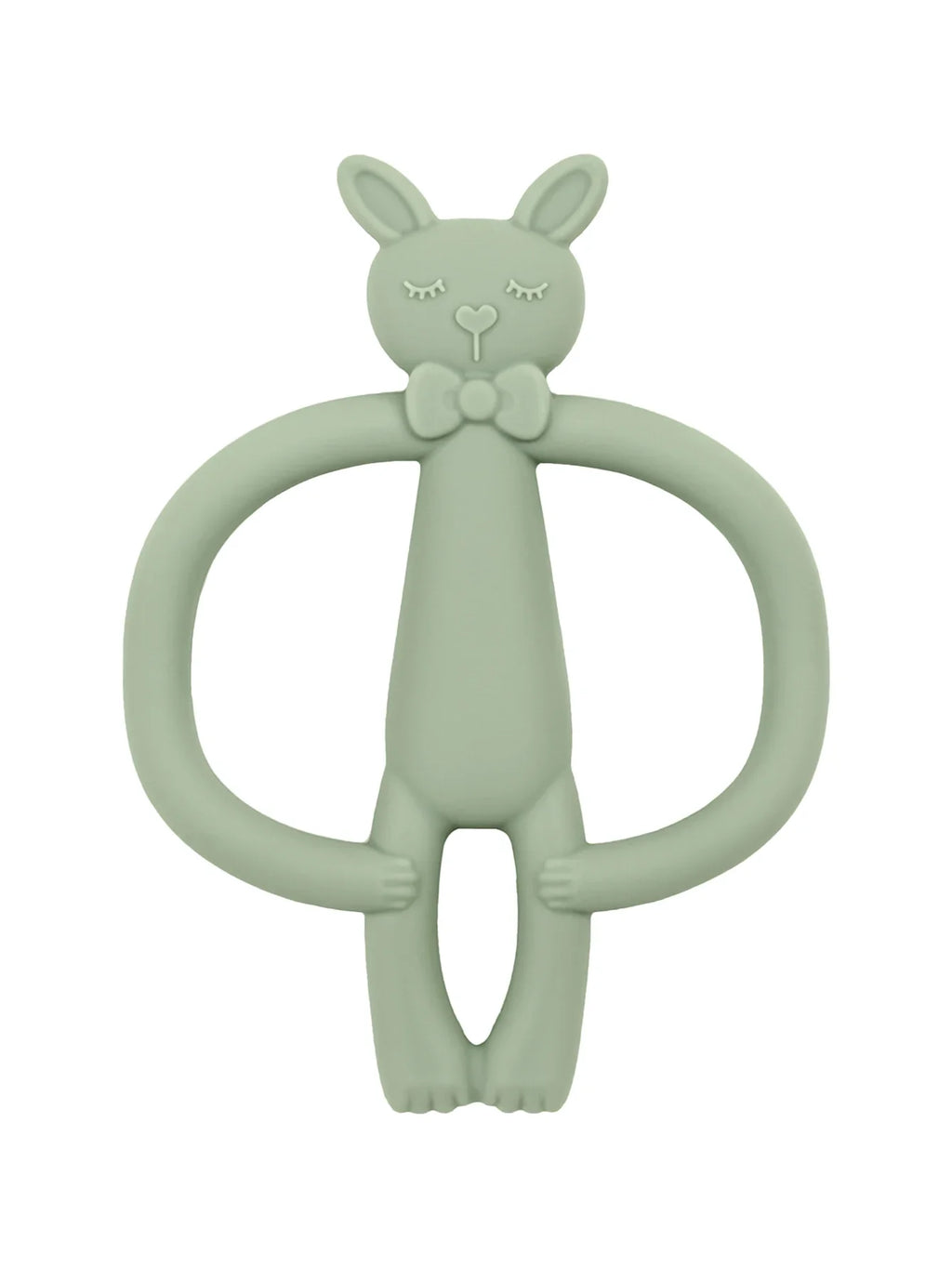 Brinquedo de dentição em silicone coelho