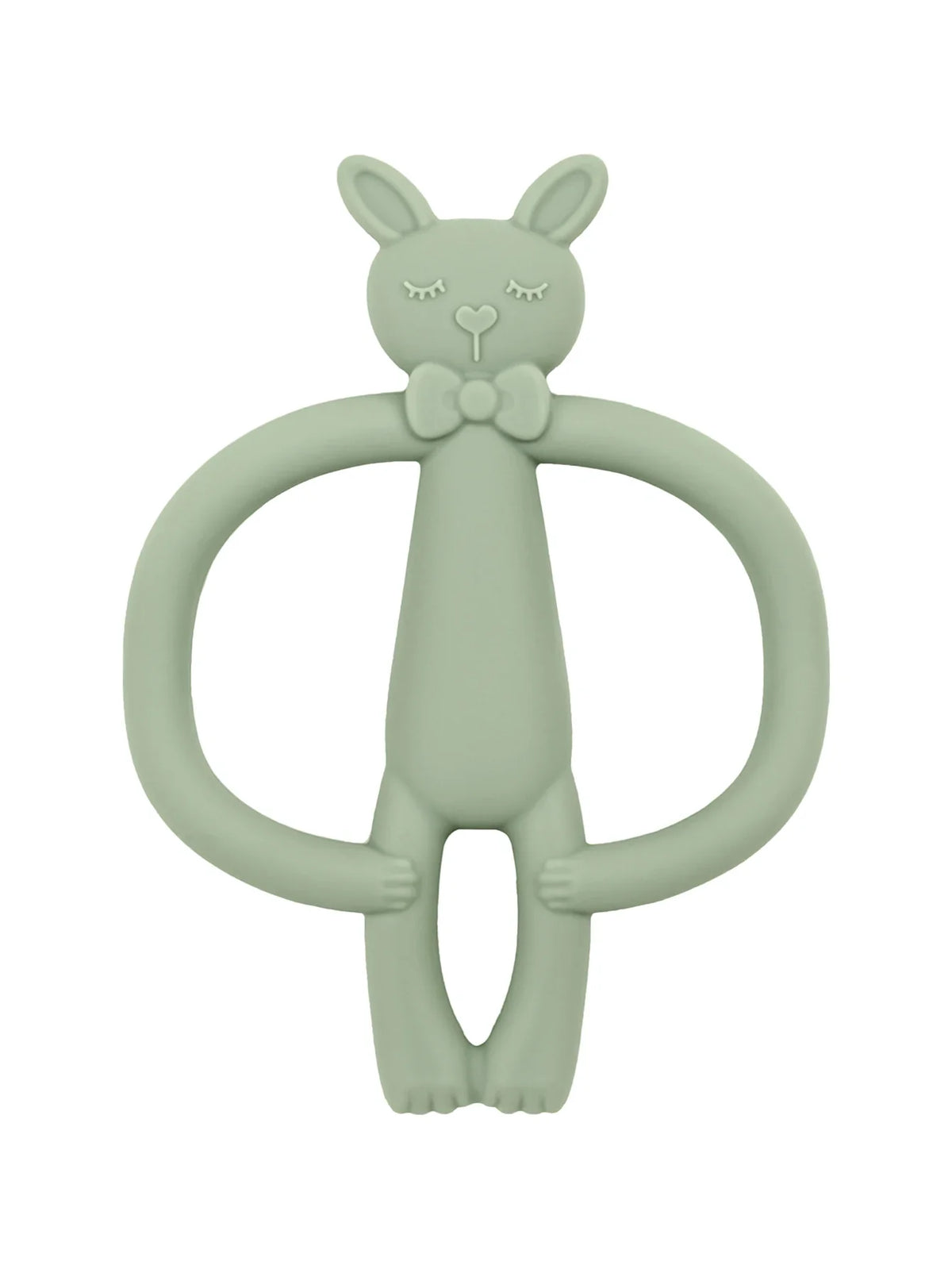 Brinquedo de dentição em silicone coelho
