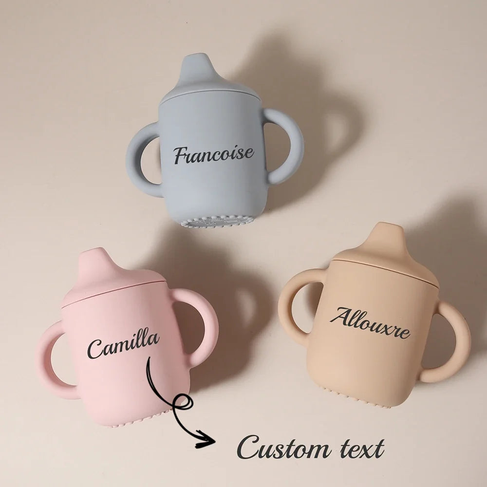 Copo personalizável em silicone para bebés