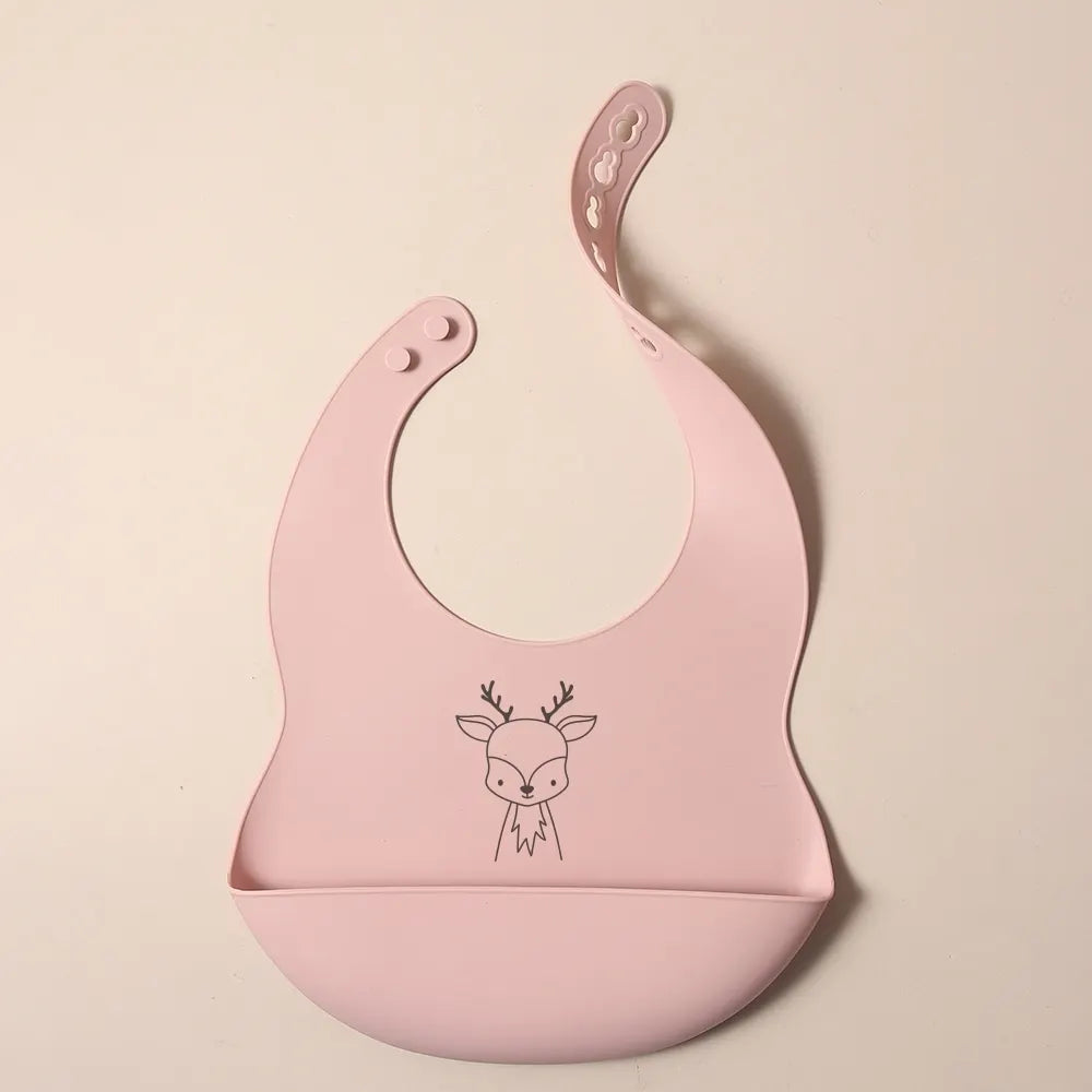 Babete de silicone personalizável com nome