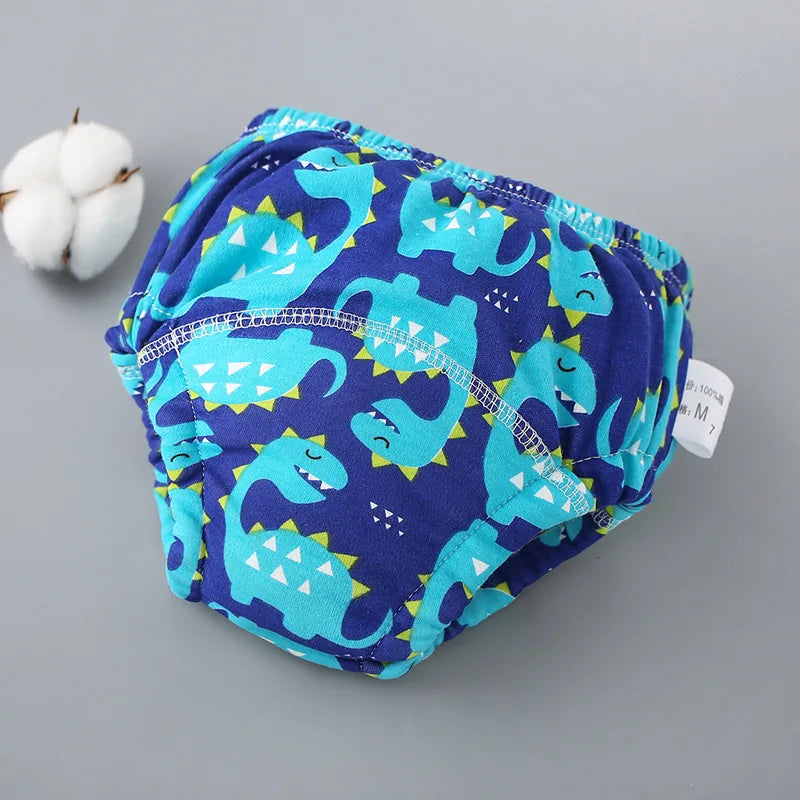 Fralda Reutilizável Ecológica de Natação e Desfralde – Kit Ajustável de 6 Camadas Absorventes