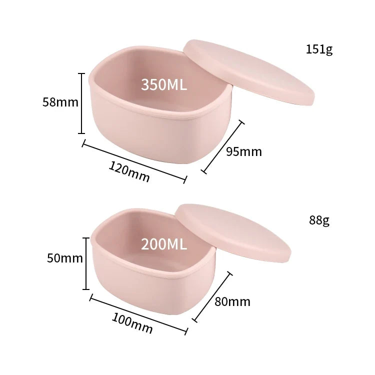Caixas de armazenamento em silicone para snacks