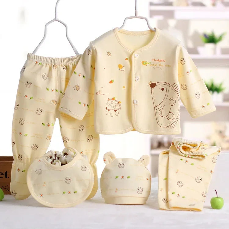 Conjunto de roupa para bebé ouriço 5 peças
