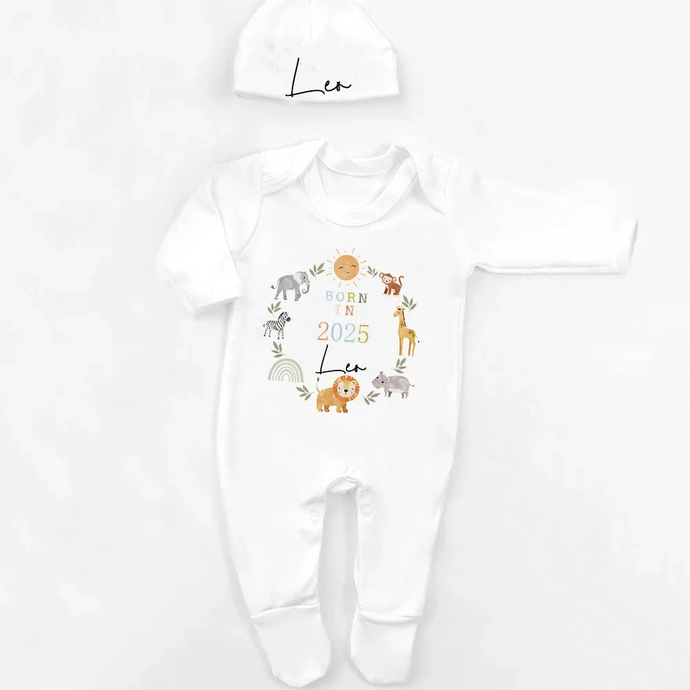Conjunto personalizado de saída para bebé