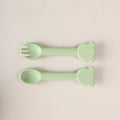 Talheres de silicone em formato de urso