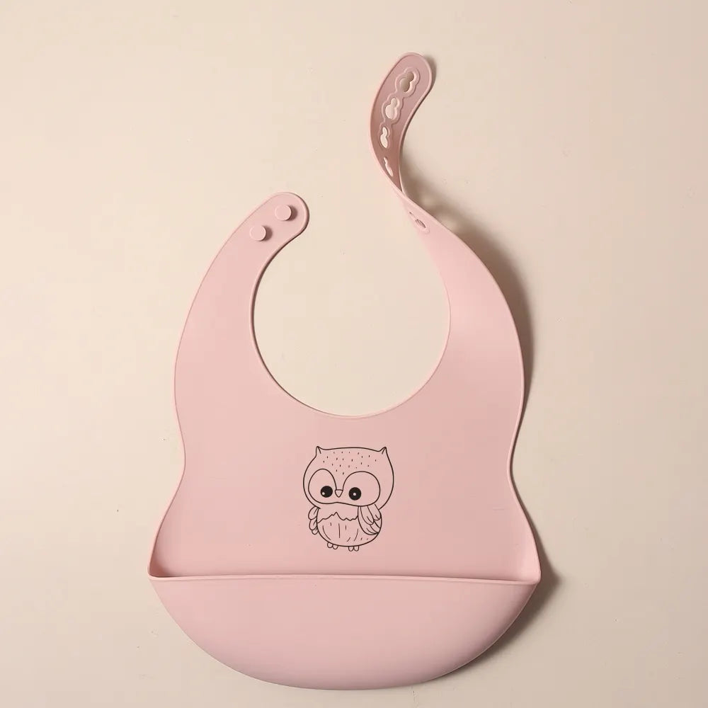 Babete de silicone personalizável com nome