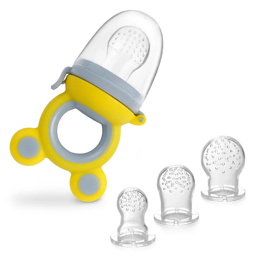 Chupeta Alimentadora e Mordedor de Silicone 3-em-1 (compre 1 leve 2)