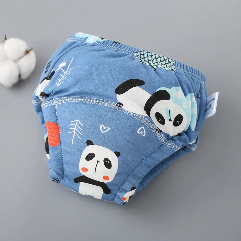 Fralda Reutilizável Ecológica de Natação e Desfralde – Kit Ajustável de 6 Camadas Absorventes