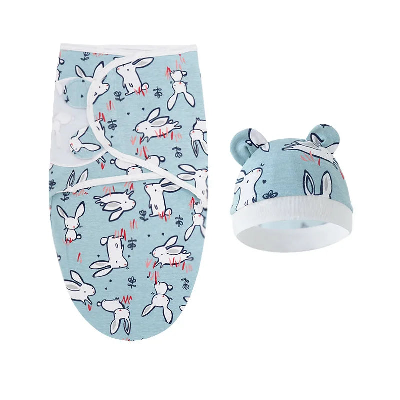Conjunto de manta e gorro para recém-nascido