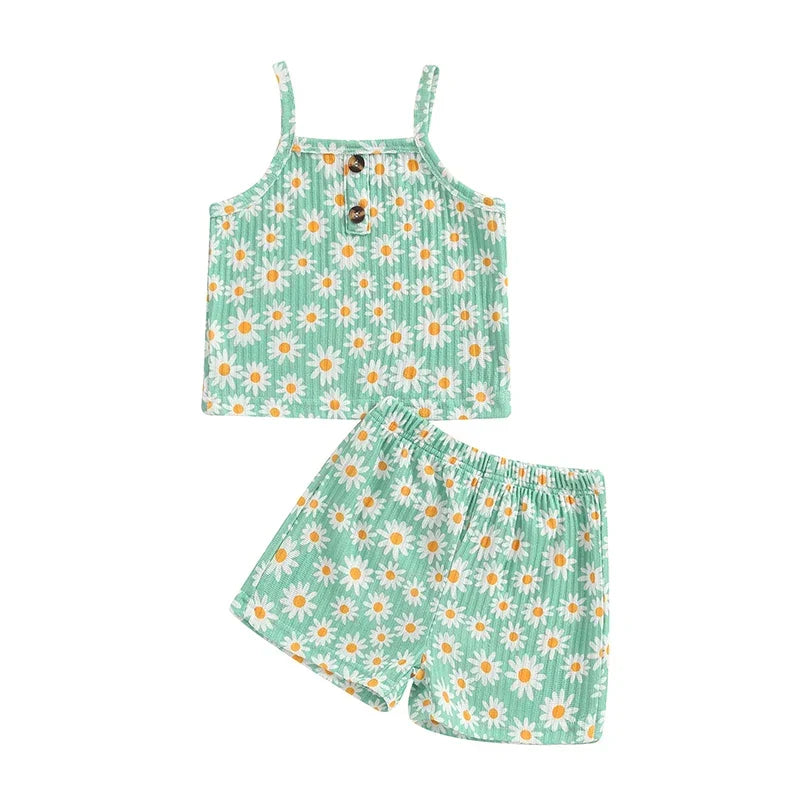 Conjunto Infantil de 2 Peças Daisy Summer – Aylla & Co.
