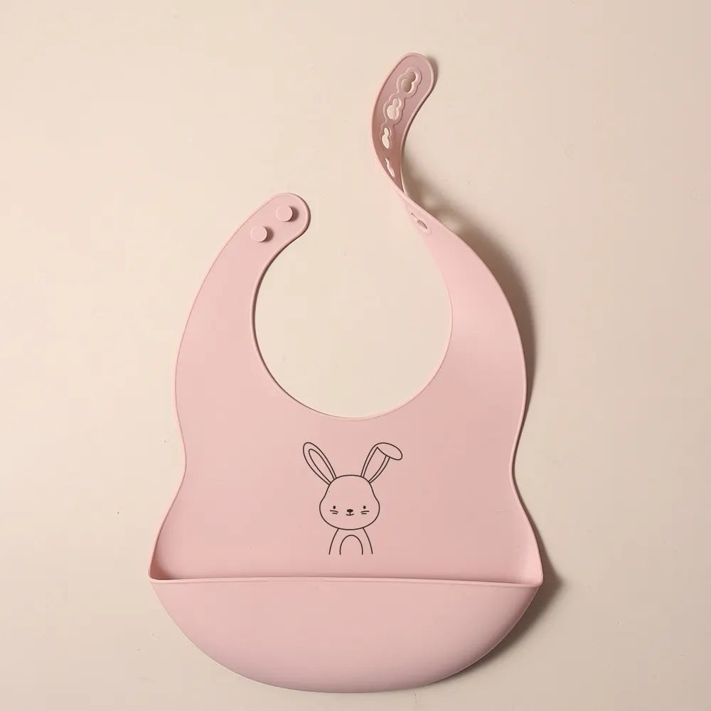 Babete de silicone personalizável com nome