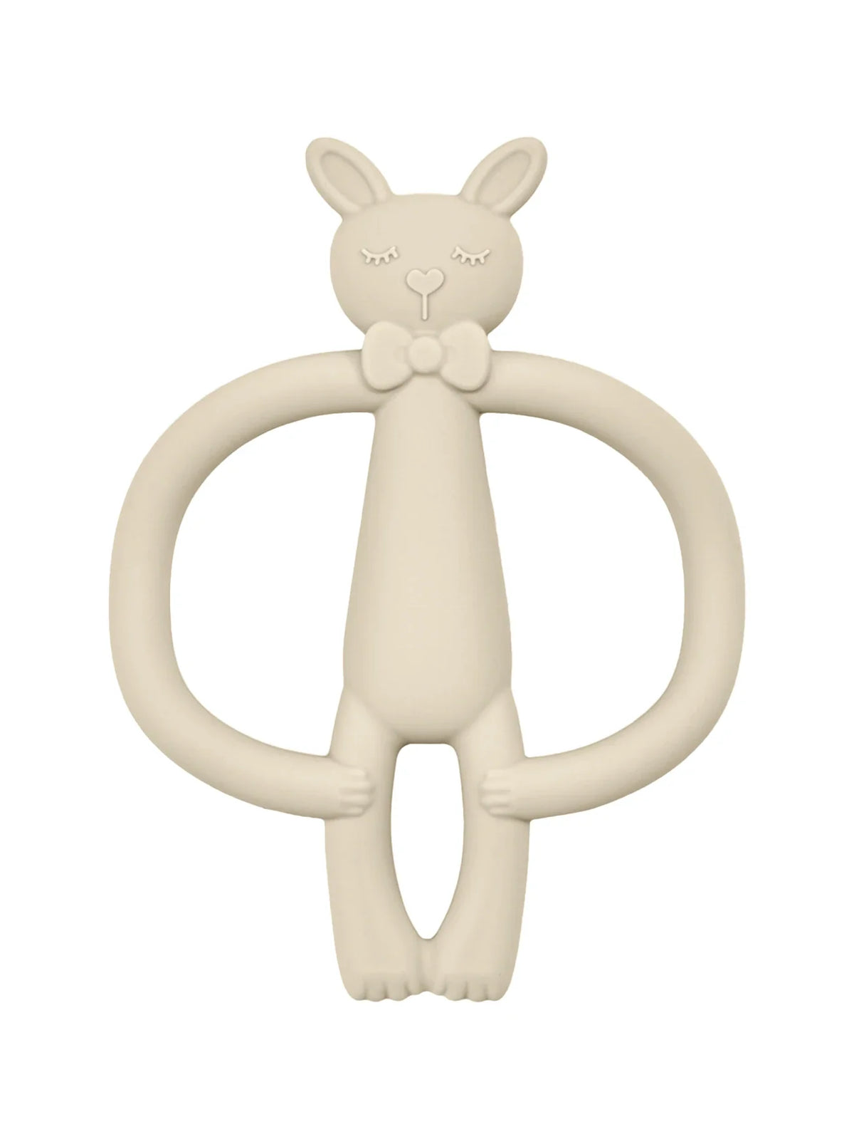 Brinquedo de dentição em silicone coelho