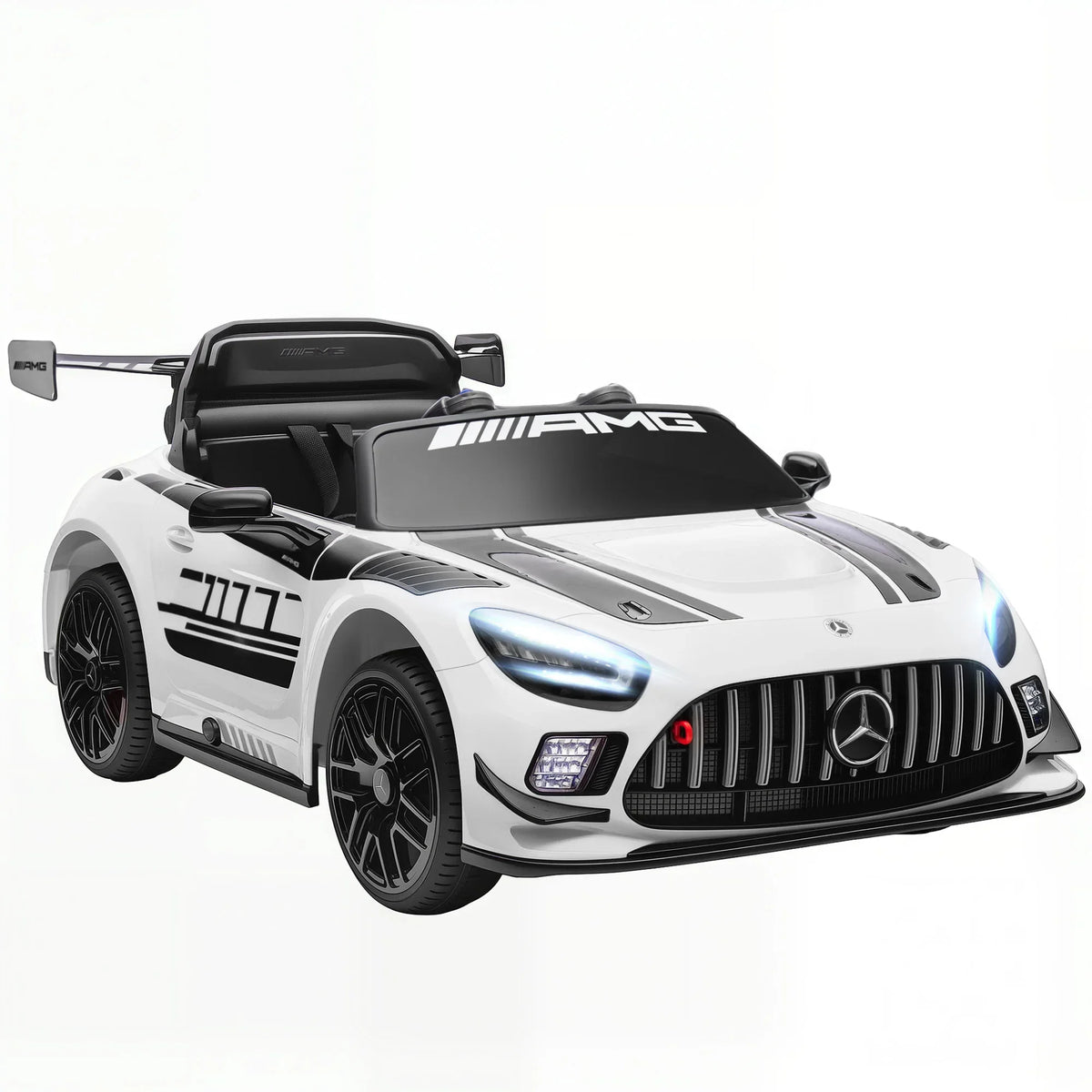 Carro Elétrico Infantil Mercedes-AMG GT3 Evo – Comando Remoto, Motor Duplo e Sons Reais