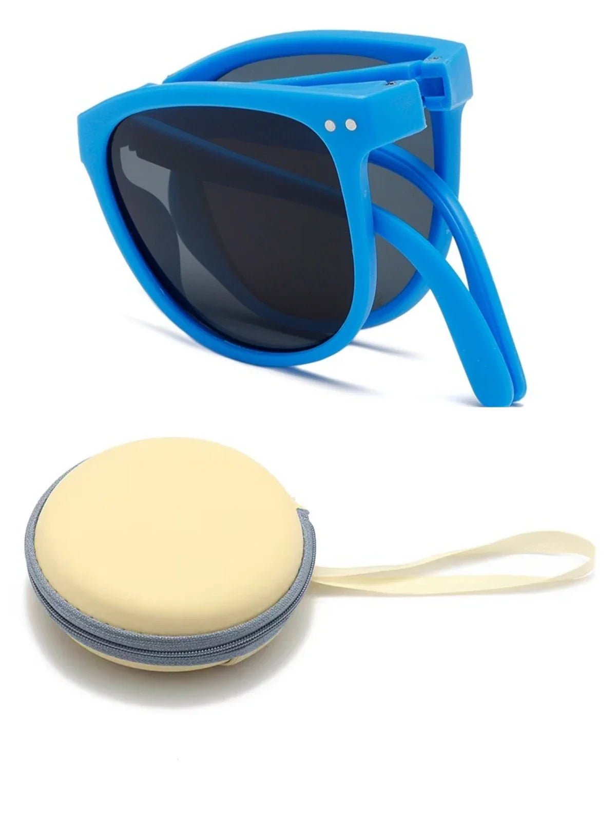 Óculos de Sol Dobráveis Infantis FlexGlow – Proteção UV400 + Estojo de Viagem Incluído