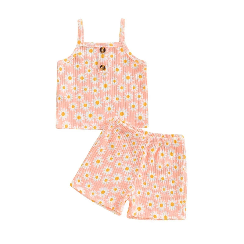 Conjunto Infantil de 2 Peças Daisy Summer – Aylla & Co.