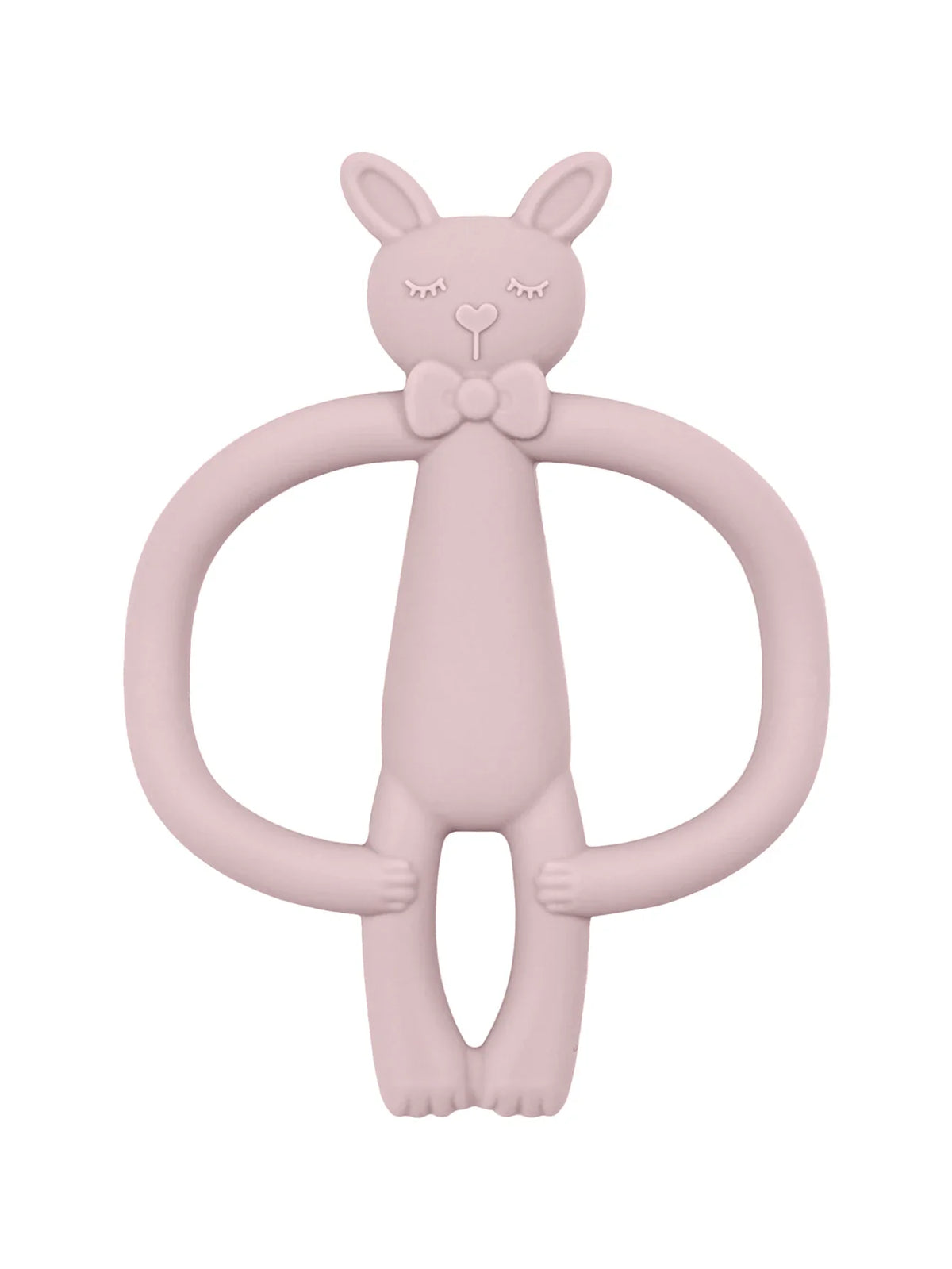 Brinquedo de dentição em silicone coelho
