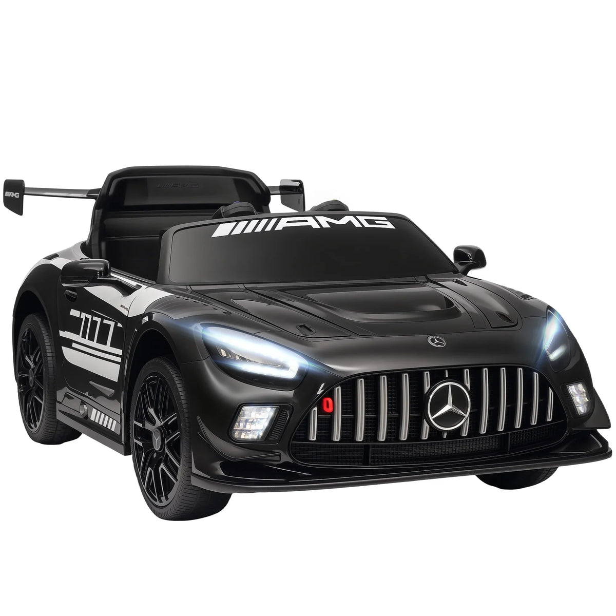 Carro Elétrico Infantil Mercedes-AMG GT3 Evo – Comando Remoto, Motor Duplo e Sons Reais