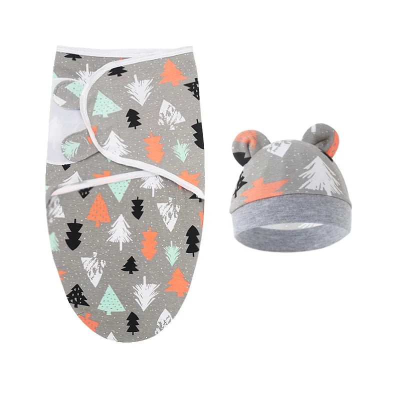 Conjunto de manta e gorro para recém-nascido