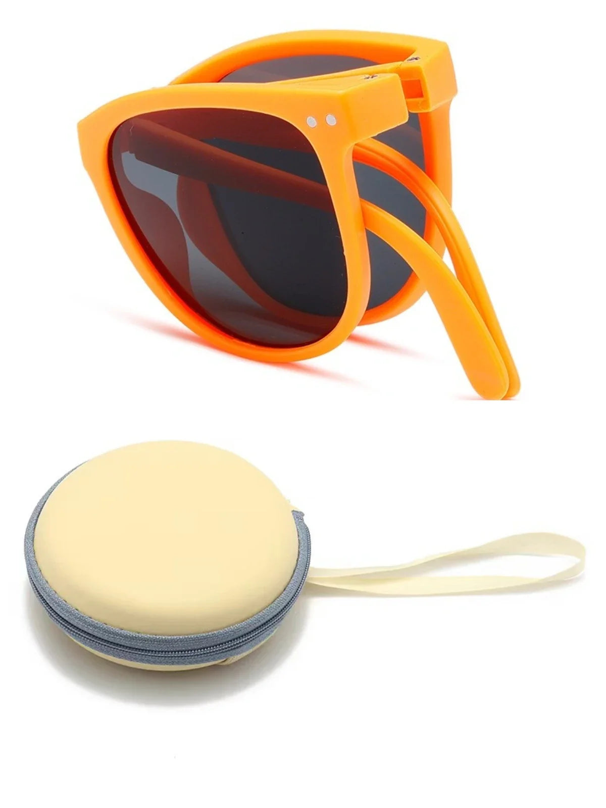 Óculos de Sol Dobráveis Infantis FlexGlow – Proteção UV400 + Estojo de Viagem Incluído