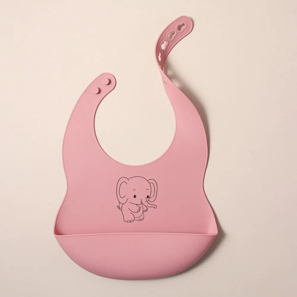Babete de silicone personalizável com nome
