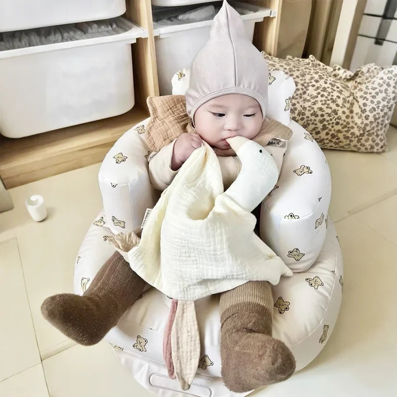 Babete de algodão com padrão fofo